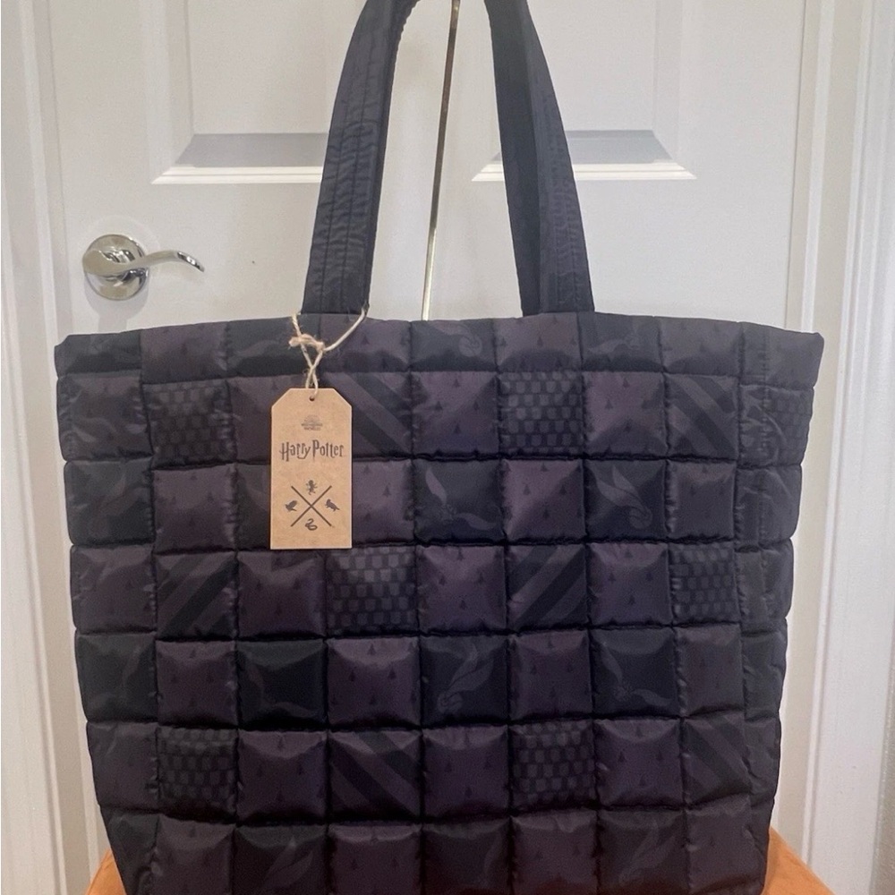 Harry Potter Collectible. Black Quilted Tote Bag